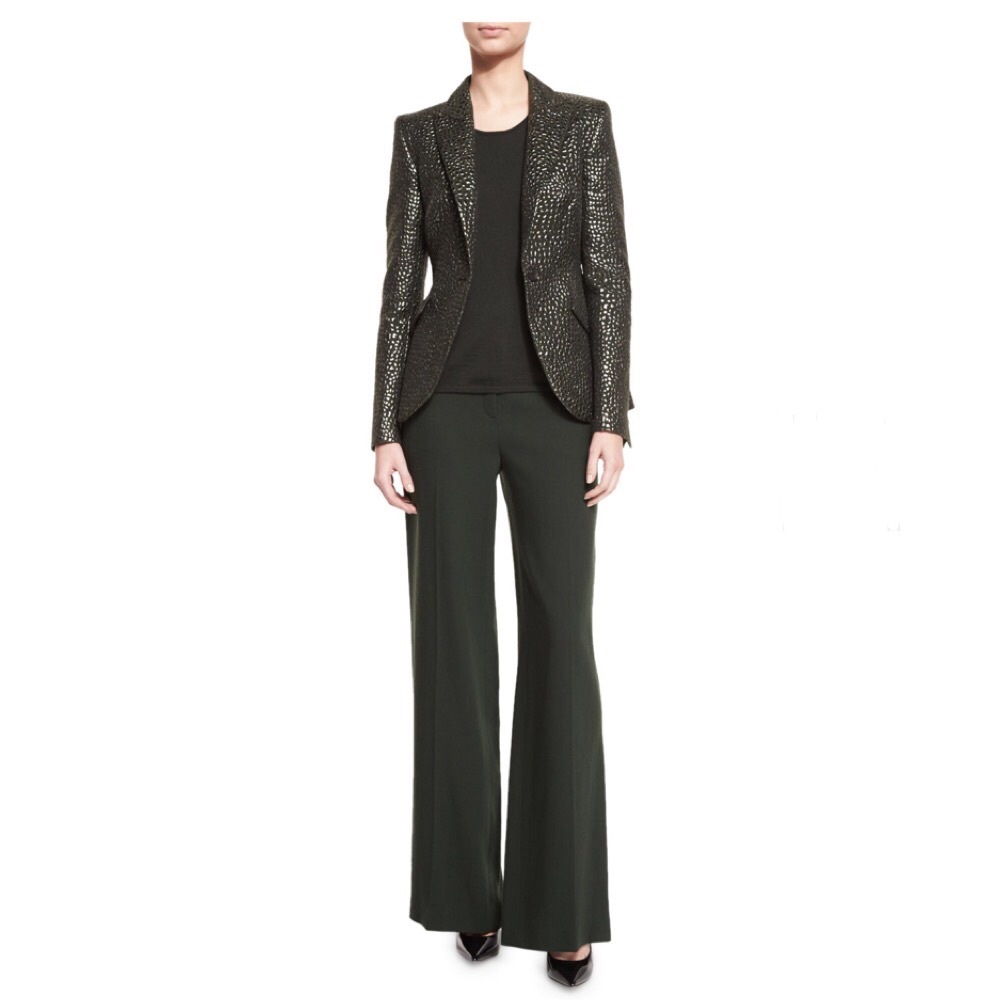 Escada Tems Wide Leg Career Trouser Dress Pants